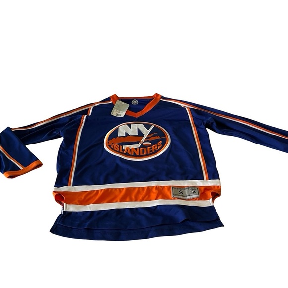 NHL New York Islanders Hockey Team Logo Long Sleeve Youth Jersey - NWT Size S - Picture 7 of 12